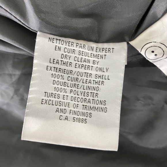 Bod Christensen Grey Leather Belted Trench Coat Womens Size M Lambskin y2k - Picture 11 of 16